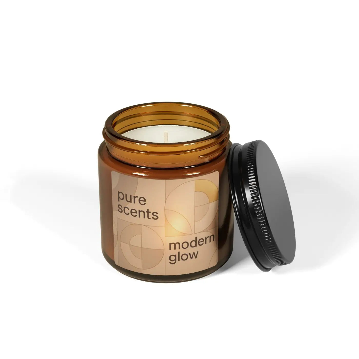 Scented Soy Candle - Cozy Amber Glow Vibes - DipaliZ