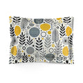 Modern Floral Microfiber Pillow Sham - Serene Bedroom Style - DipaliZ