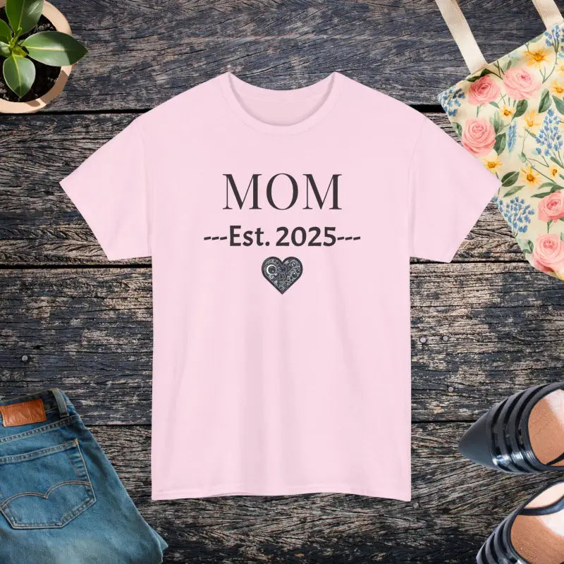 Deluxe T-Shirt - Mom Established 2025 New Mom - DipaliZ