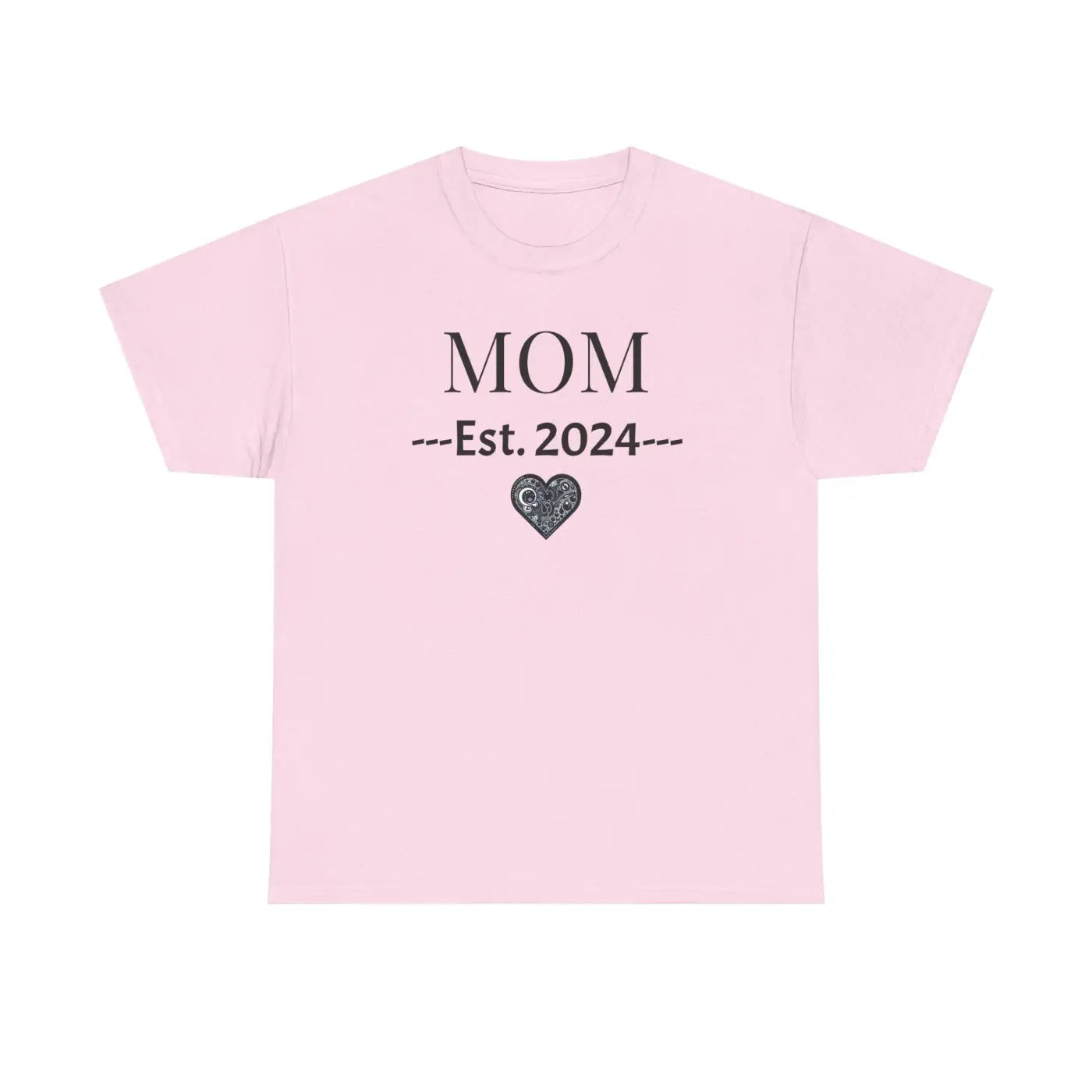 Mom Unisex Heavy Cotton Tee - Established 2024 New Mom - DipaliZ