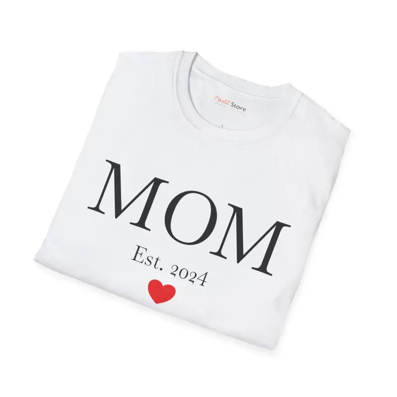Mom Established 2024 Softstyle Tee - New Mom Gift - DipaliZ
