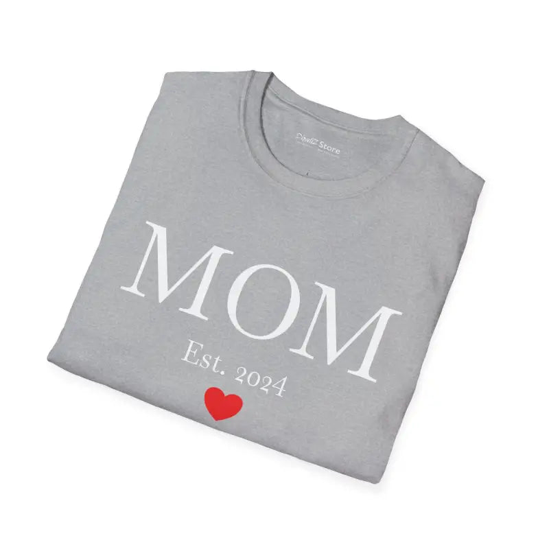 Mom Established 2024 Softstyle Tee - New Mom Gift - DipaliZ