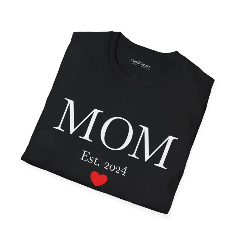 Mom Established 2024 Softstyle Tee - New Mom Gift - DipaliZ