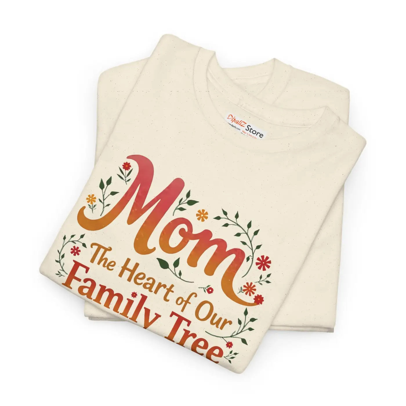Mom Family Tree Heavy Cotton Tee - Unisex Comfort - DipaliZ