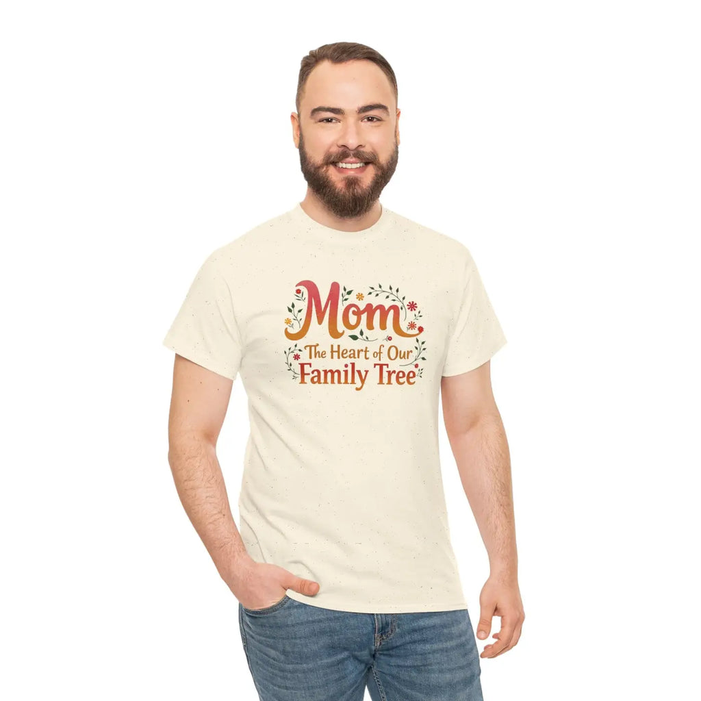 Mom Family Tree Heavy Cotton Tee - Unisex Comfort - DipaliZ