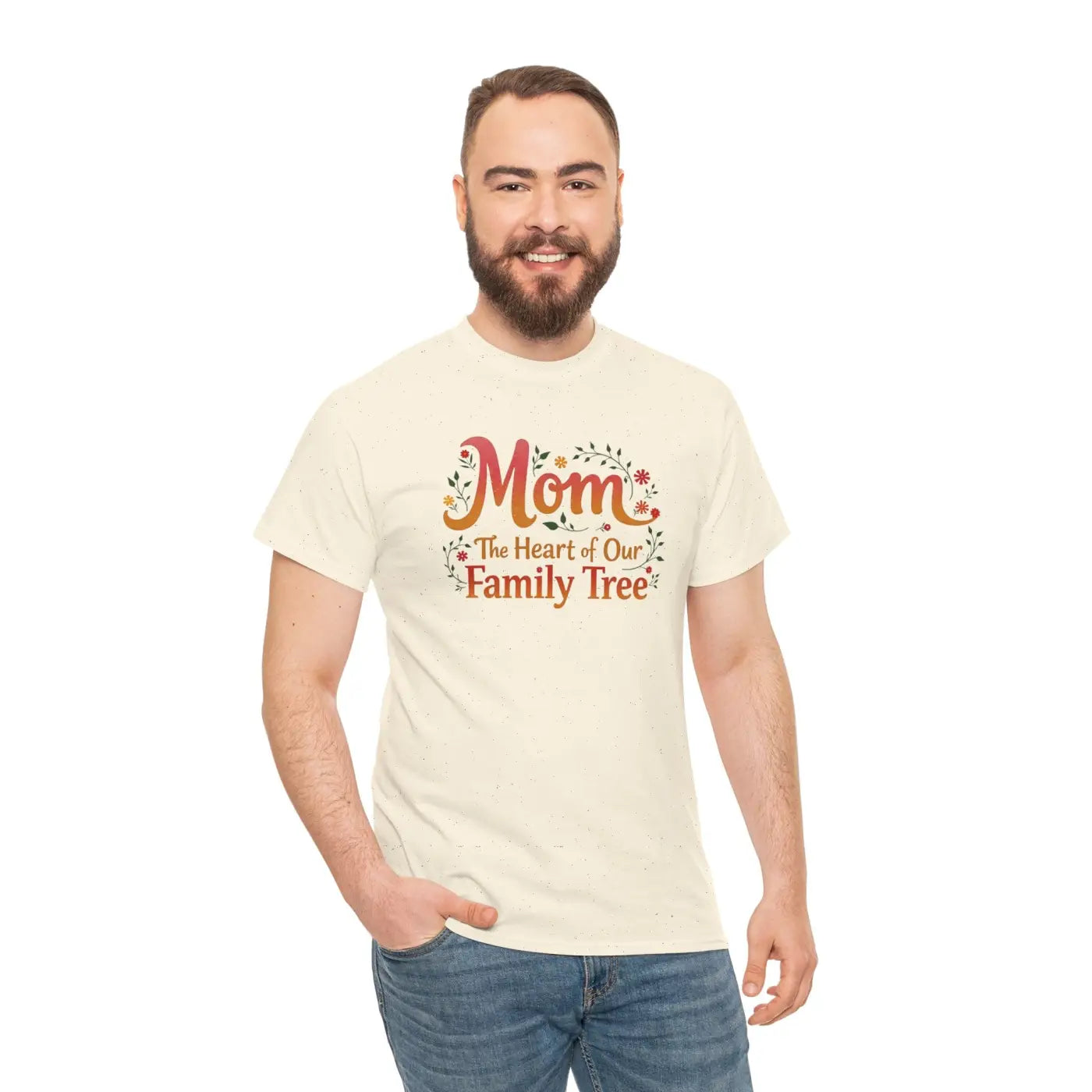 Mom Family Tree Heavy Cotton Tee - Unisex Comfort - DipaliZ