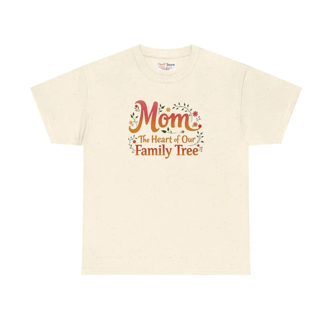 Mom Family Tree Heavy Cotton Tee - Unisex Comfort - DipaliZ