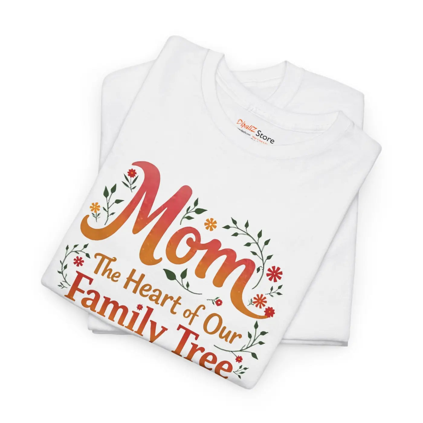 Mom Family Tree Heavy Cotton Tee - Unisex Comfort - DipaliZ