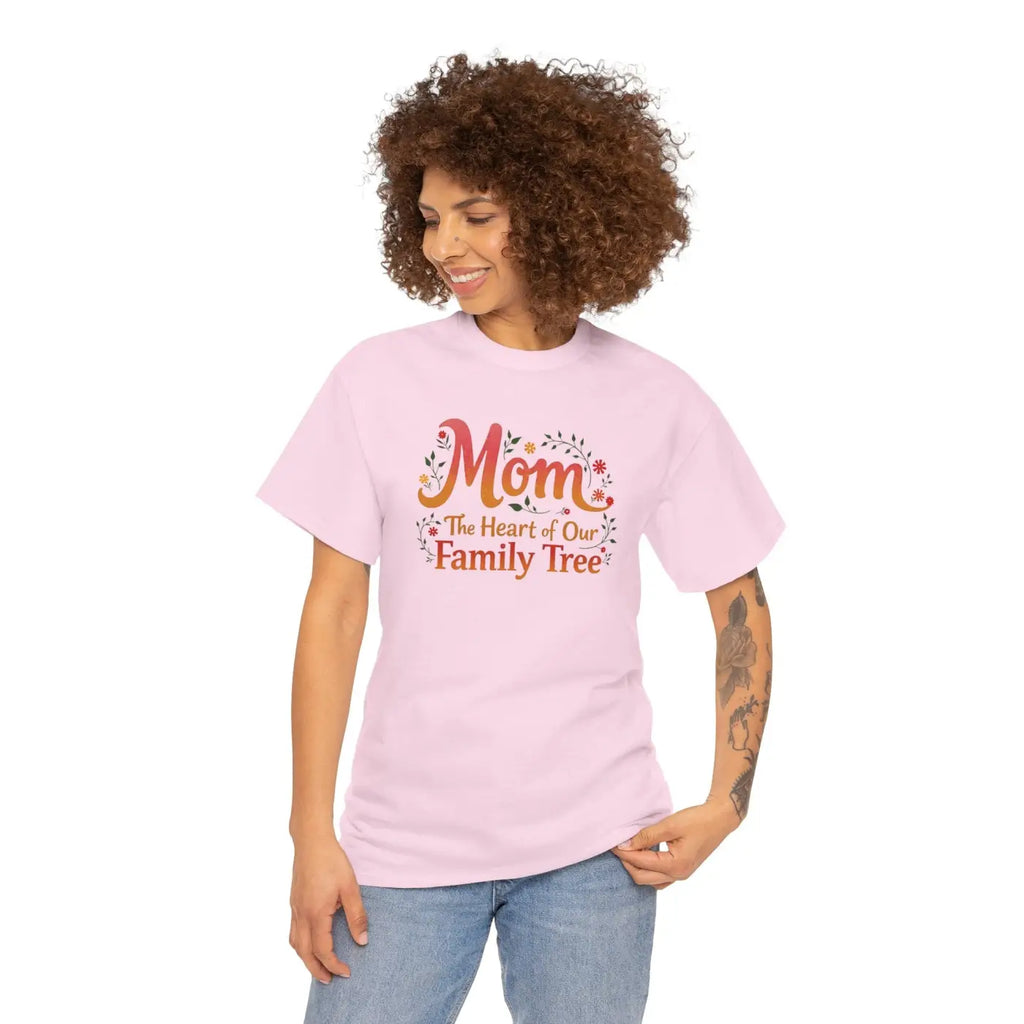 Mom Family Tree Heavy Cotton Tee - Unisex Comfort - DipaliZ