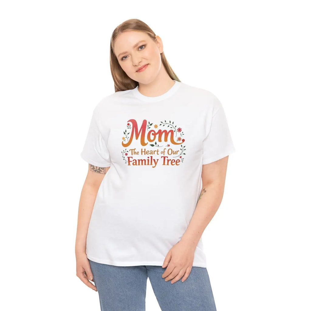 Mom Family Tree Heavy Cotton Tee - Unisex Comfort - DipaliZ
