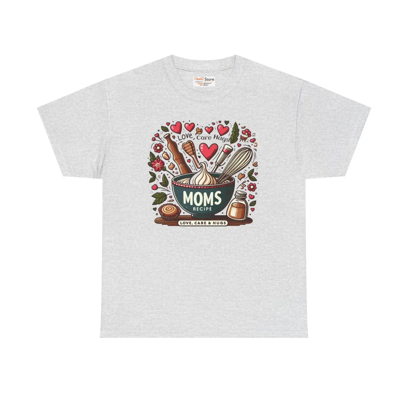 Unisex Heavy Cotton Tee Mom Love Care Hugs - Comfort Fit - DipaliZ