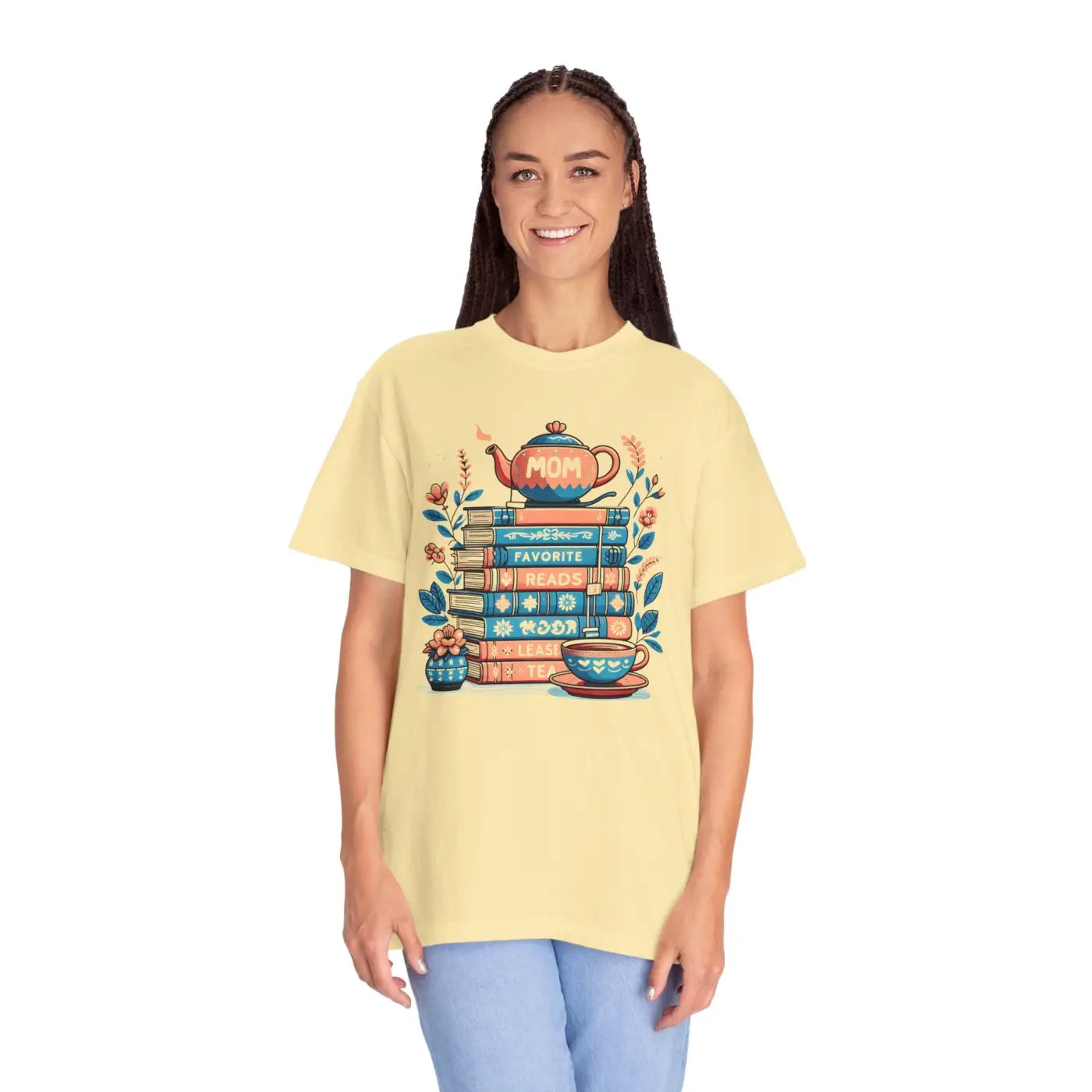 Cozy Book Tee - Favorite Reads Women's Fashion - DipaliZ