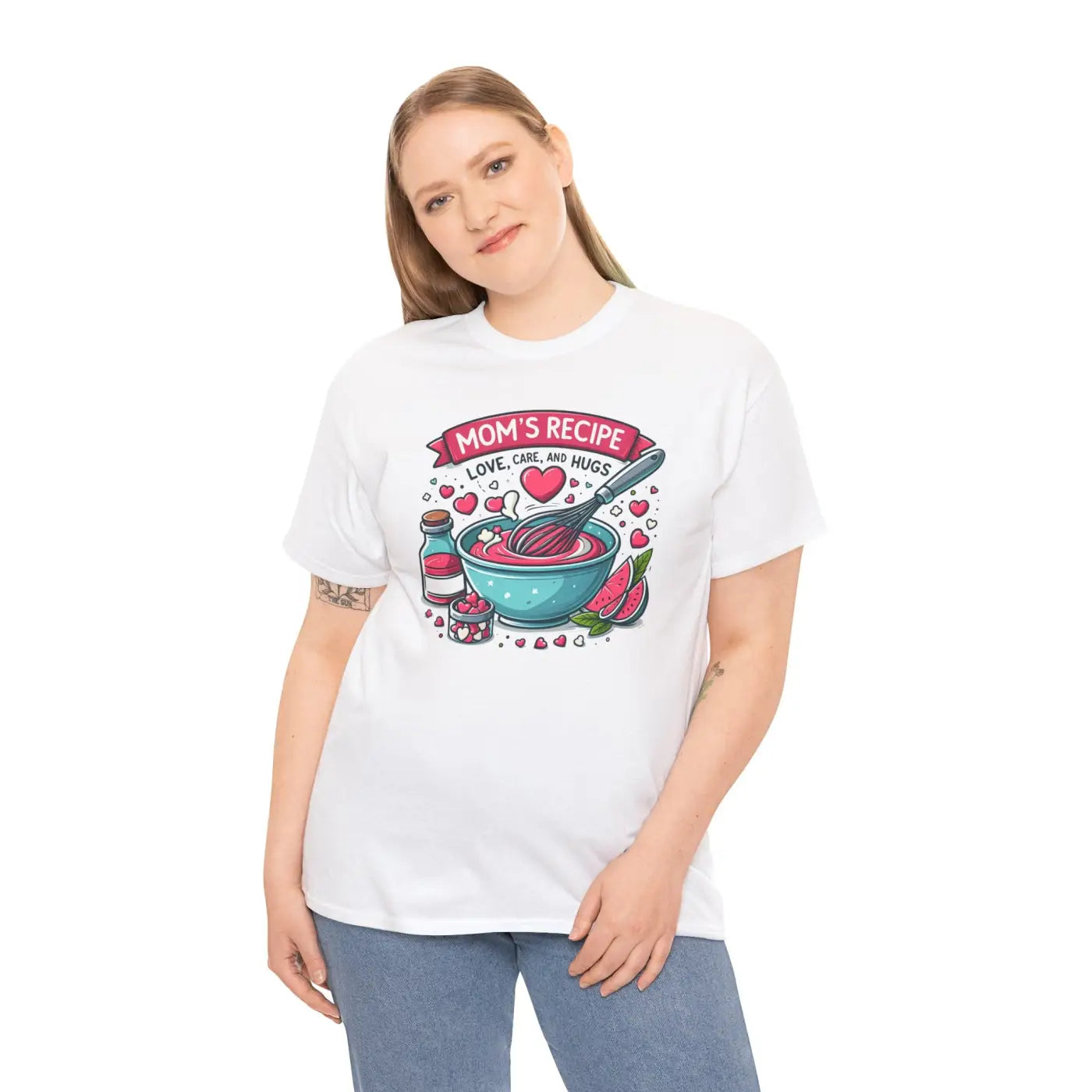 Moms Recipe Unisex Tee - Home Cooking Comfort Design - DipaliZ