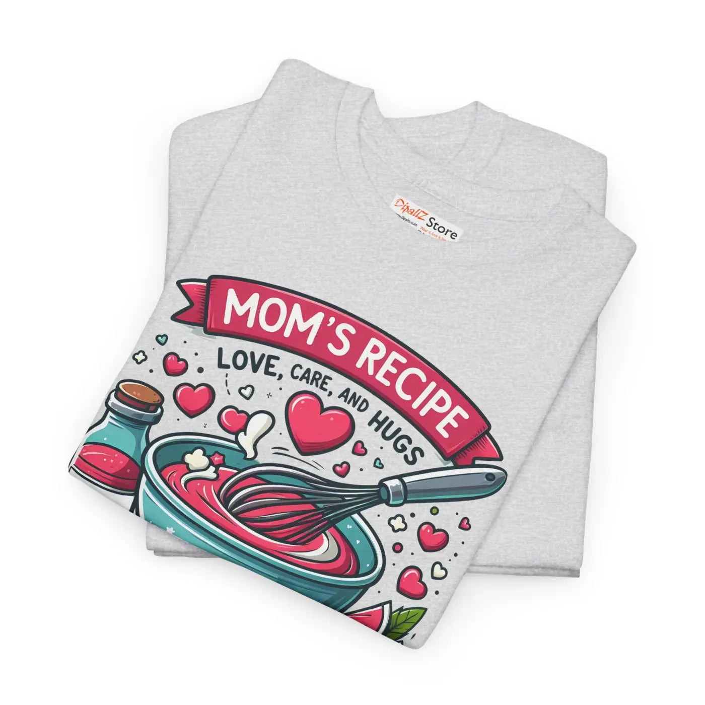 Moms Recipe Unisex Tee - Home Cooking Comfort Design - DipaliZ