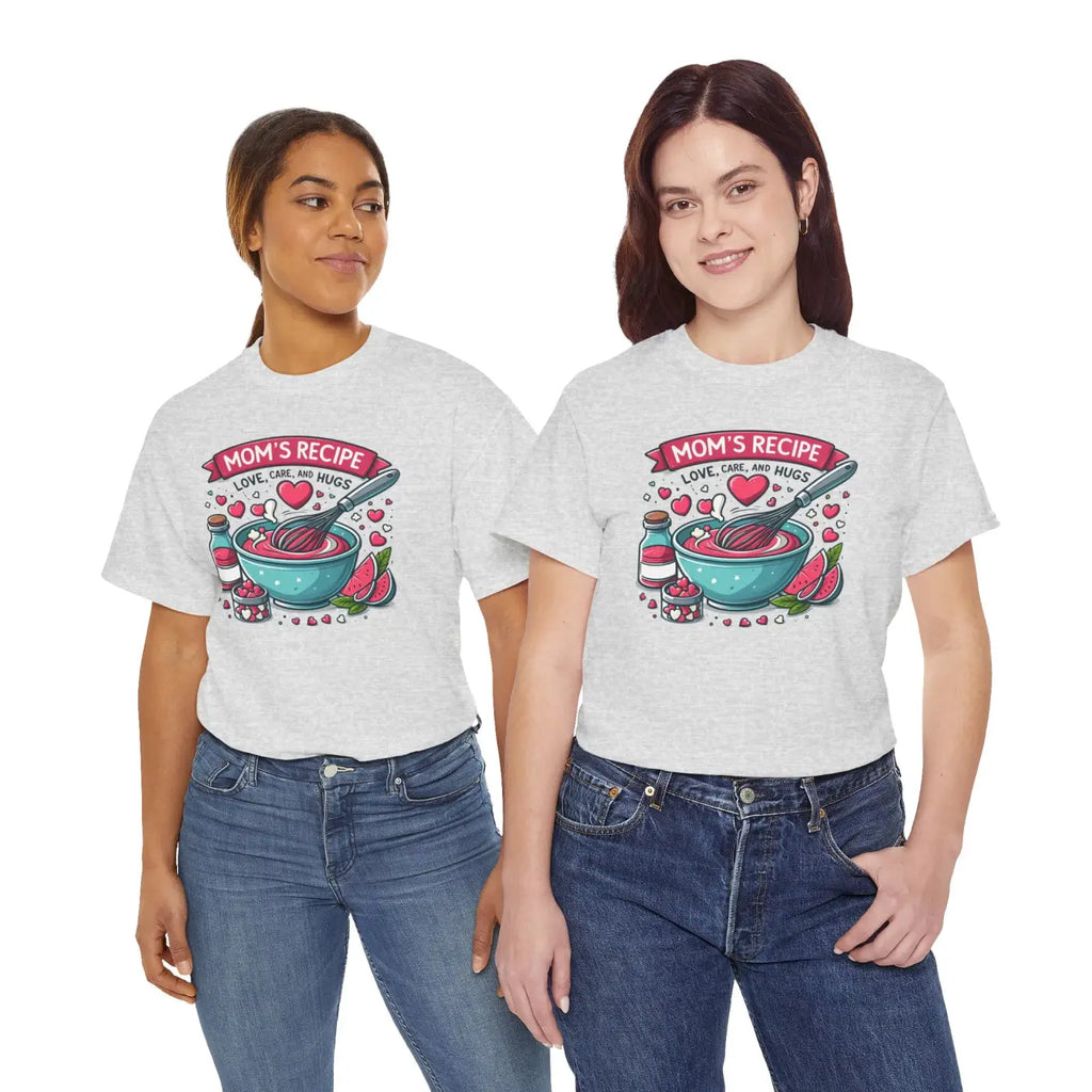 Moms Recipe Unisex Tee - Home Cooking Comfort Design - DipaliZ