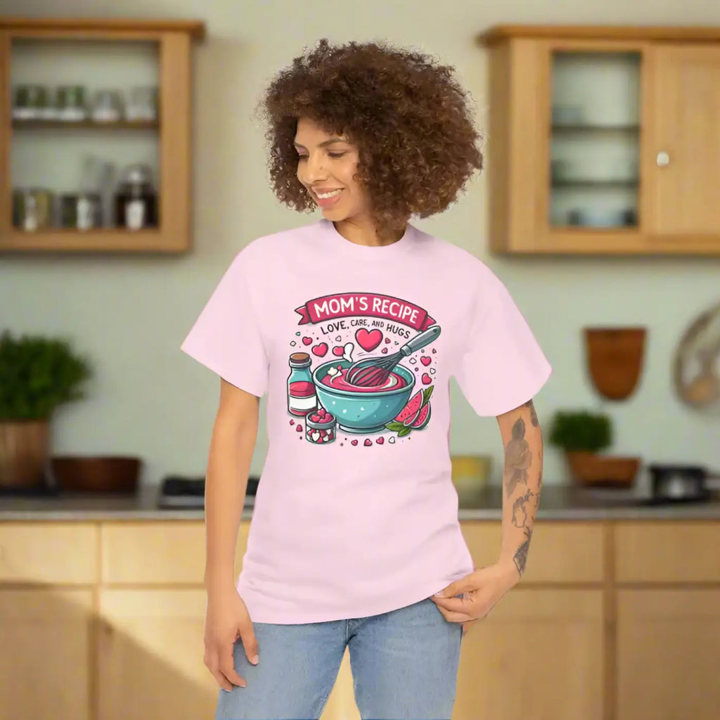 Moms Recipe Unisex Tee - Home Cooking Comfort Design - DipaliZ