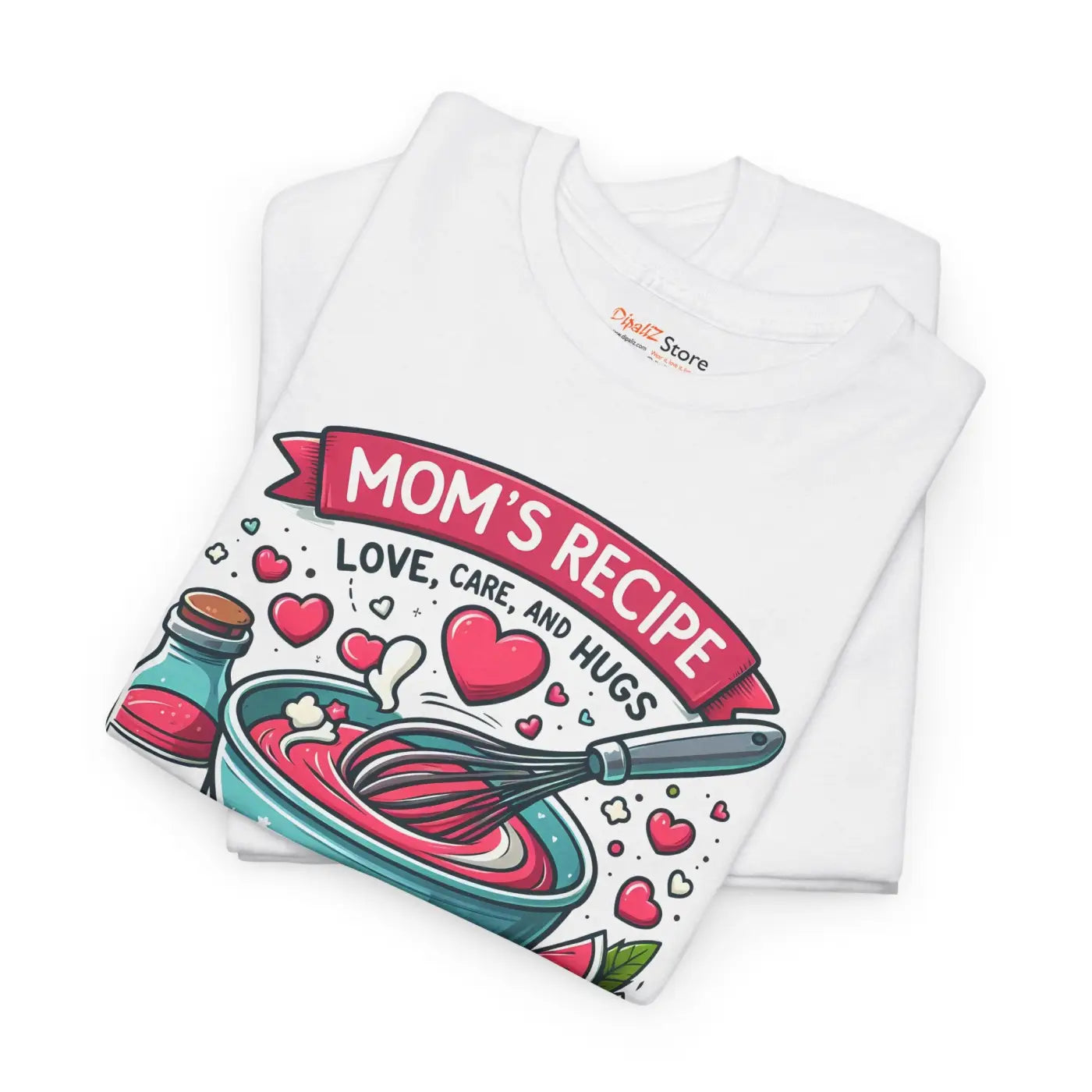 Moms Recipe Unisex Tee - Home Cooking Comfort Design - DipaliZ