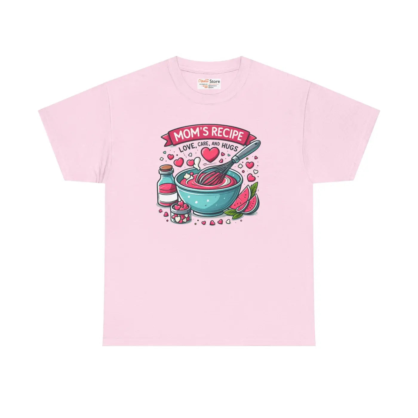 Moms Recipe Unisex Tee - Home Cooking Comfort Design - DipaliZ