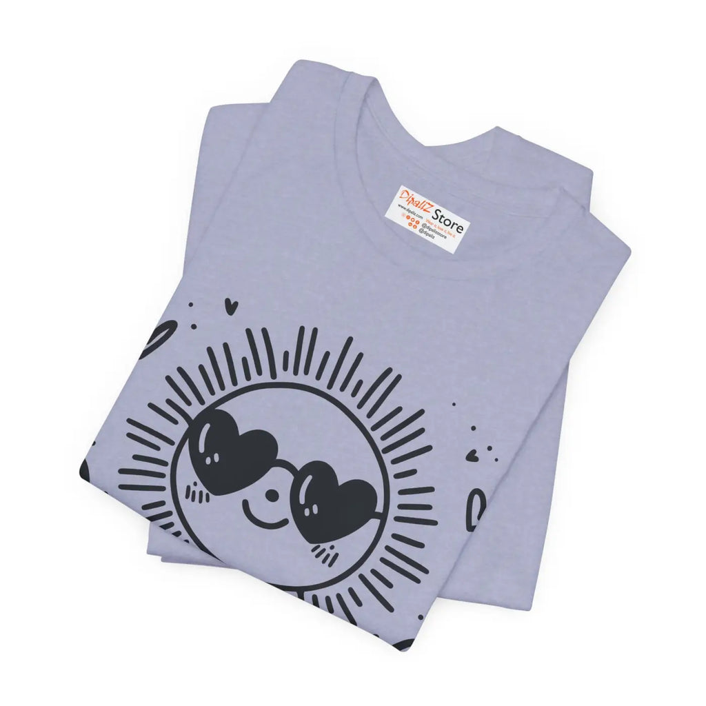 Sunshine Unisex Jersey Tee - Breathable Fabric Style - DipaliZ
