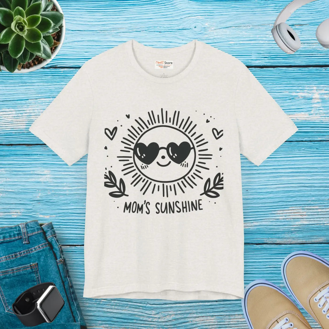 Sunshine Unisex Jersey Tee - Breathable Fabric Style - DipaliZ