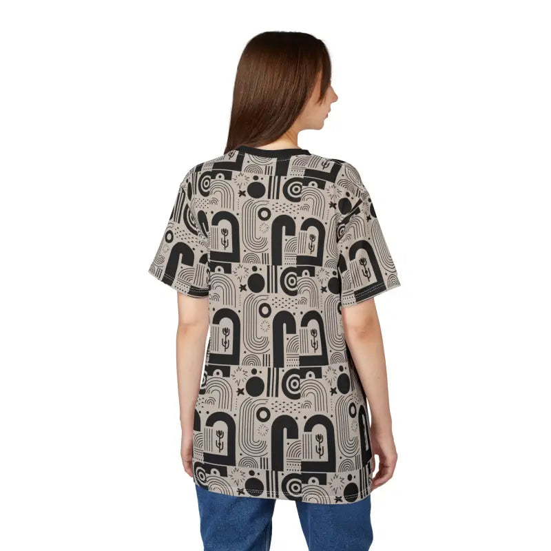 Exciting Monochrome Abstract Tee - Premium Fabric - DipaliZ
