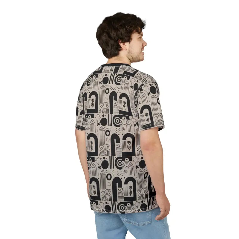 Exciting Monochrome Abstract Tee - Premium Fabric - DipaliZ