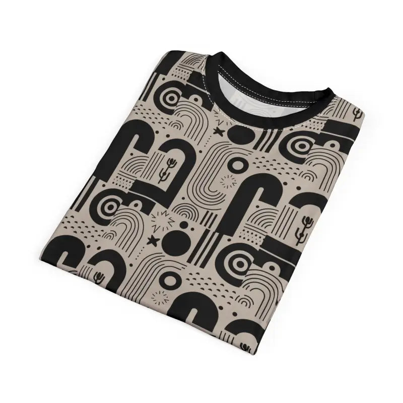 Exciting Monochrome Abstract Tee - Premium Fabric - DipaliZ