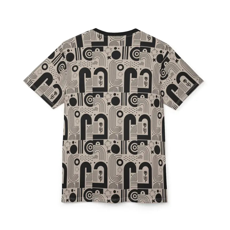 Exciting Monochrome Abstract Tee - Premium Fabric - DipaliZ