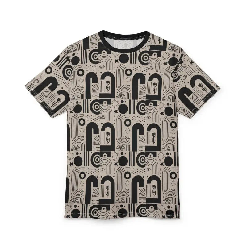Exciting Monochrome Abstract Tee - Premium Fabric - DipaliZ