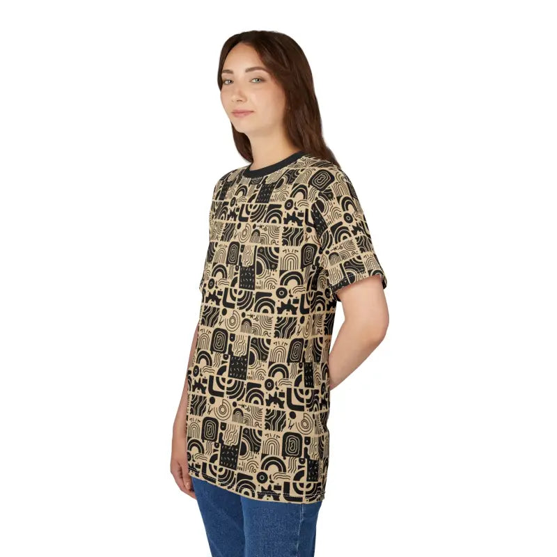 Abstract Lines Unisex Tee - Light Fabric Casual Wardrobe - DipaliZ