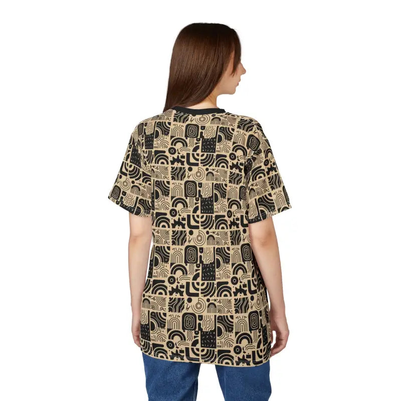 Abstract Lines Unisex Tee - Light Fabric Casual Wardrobe - DipaliZ