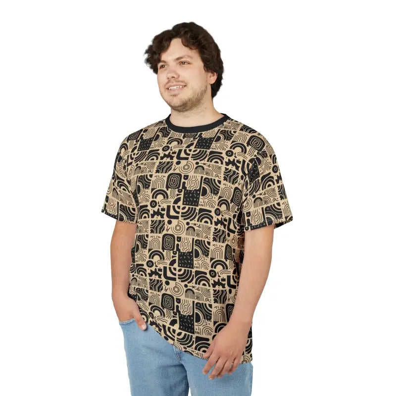 Abstract Lines Unisex Tee - Light Fabric Casual Wardrobe - DipaliZ