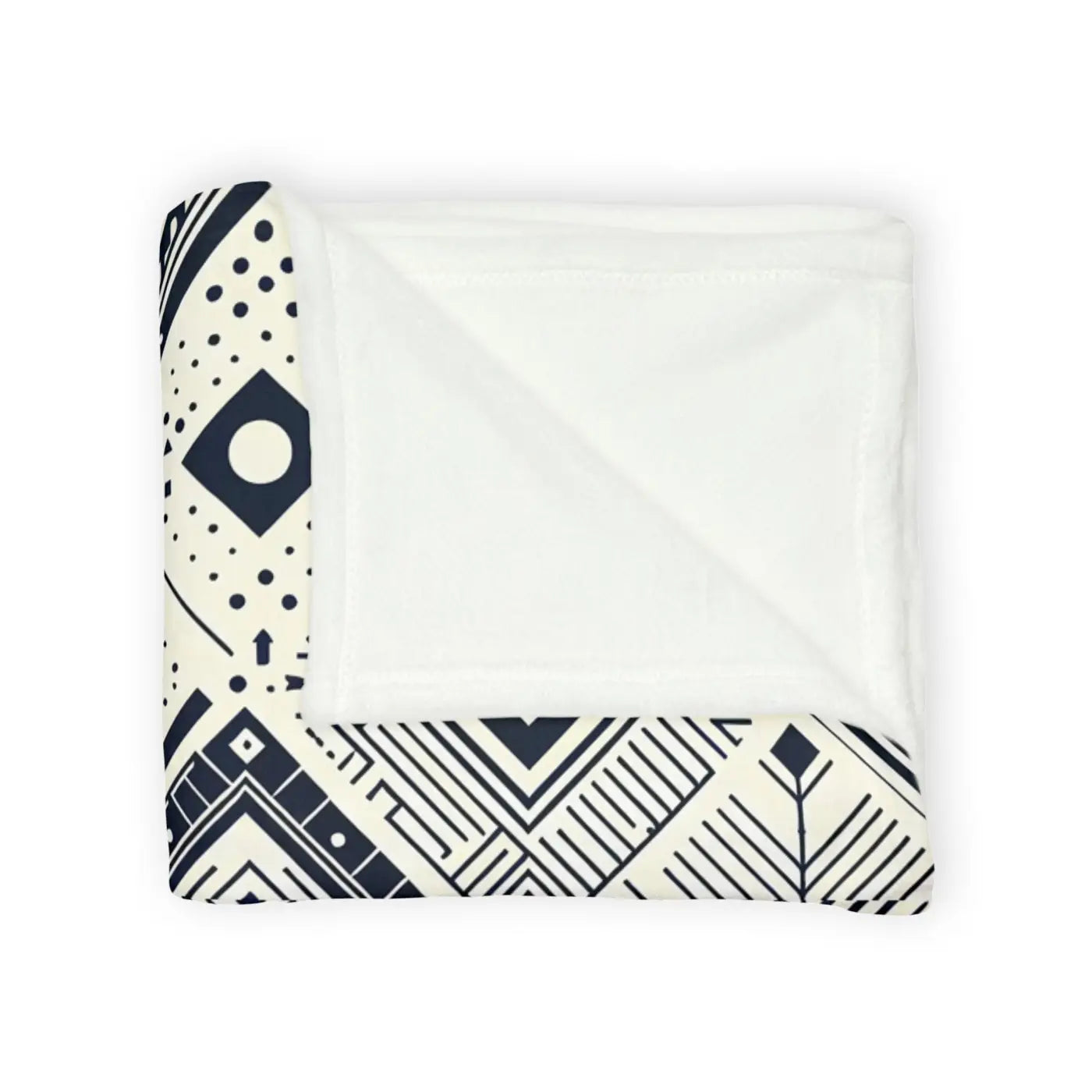 Soft Polyester Blanket - Monochrome Geometric Pattern - DipaliZ
