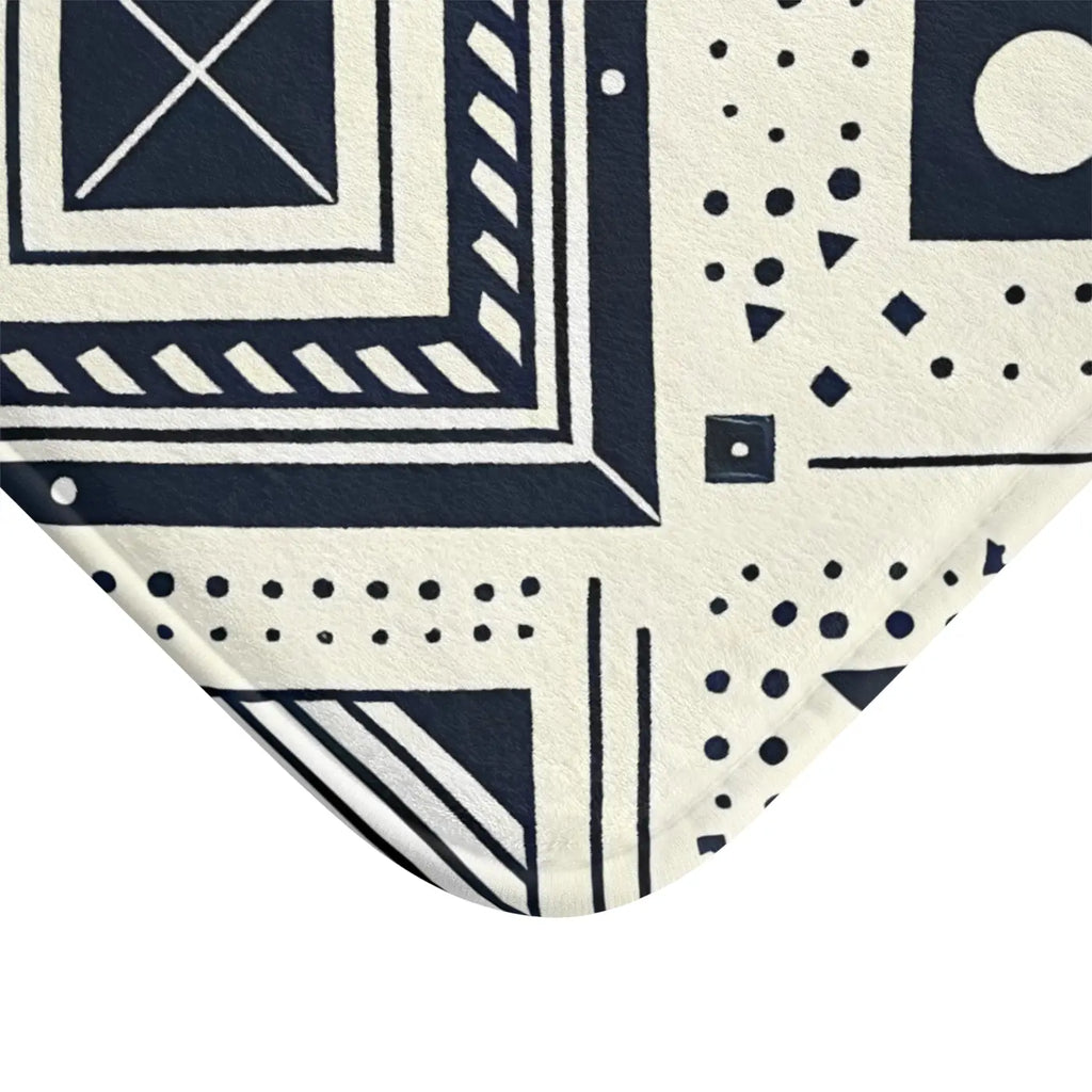 Geometrical Pattern Bath Mat - Anti-Slip Backing Ensures Safety - DipaliZ