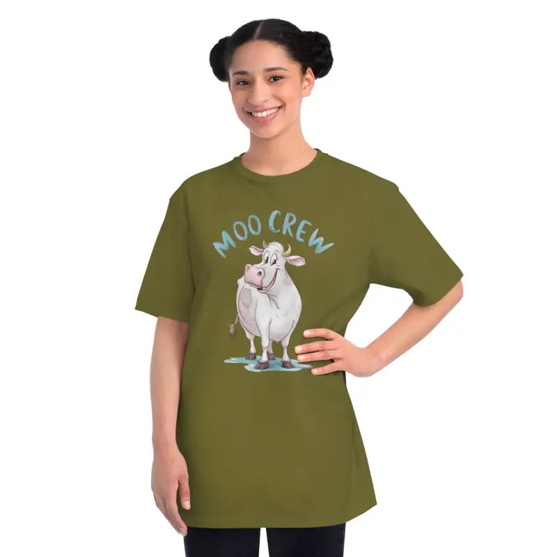Eco-Friendly Cow Tee - Moo Crew Comfort Style - DipaliZ
