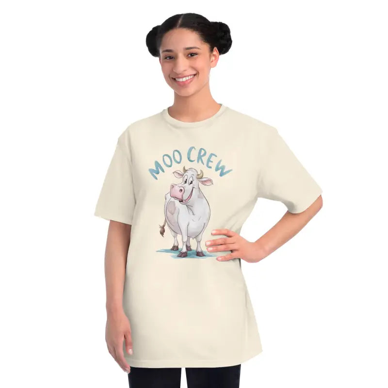 Eco-Friendly Cow Tee - Moo Crew Comfort Style - DipaliZ