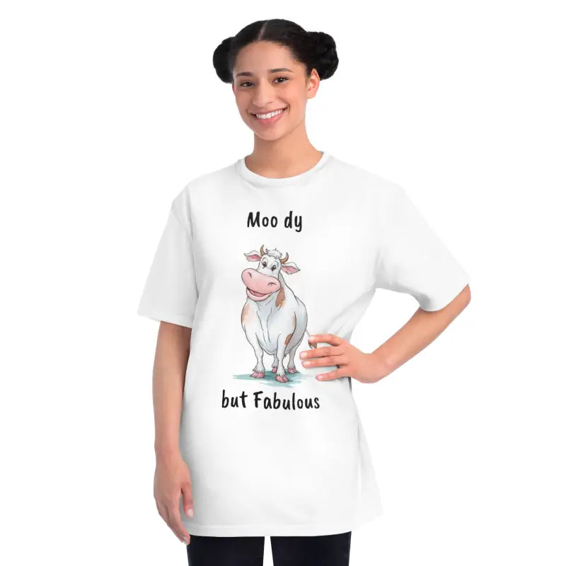 Organic Bliss Cow Tee - Sustainable Comfort Style - DipaliZ