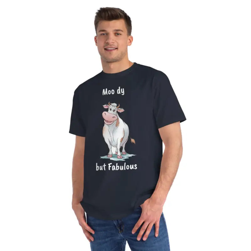 Organic Bliss Cow Tee - Sustainable Comfort Style - DipaliZ