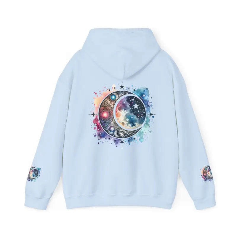Moon Phases Hooded Sweatshirt - Stars Design - DipaliZ