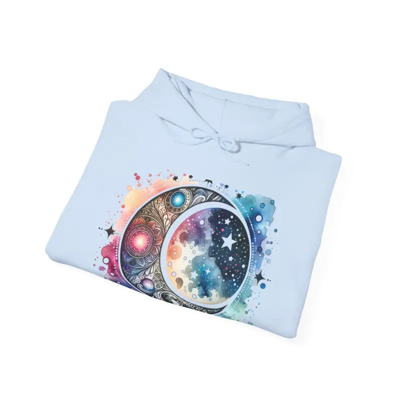 Moon Phases Hooded Sweatshirt - Stars Design - DipaliZ
