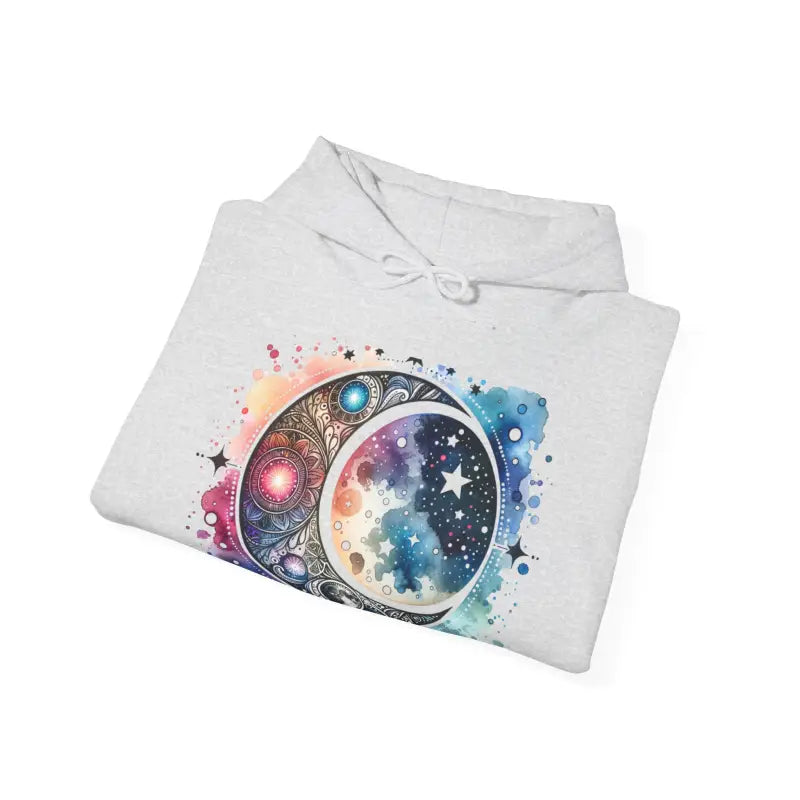 Moon Phases Hooded Sweatshirt - Stars Design - DipaliZ