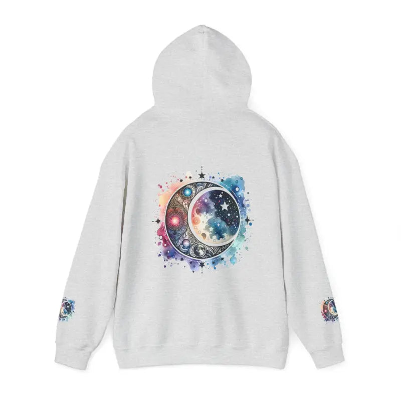 Moon Phases Hooded Sweatshirt - Stars Design - DipaliZ
