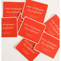 More Champagne, Less Judgement Waterproof Sticker