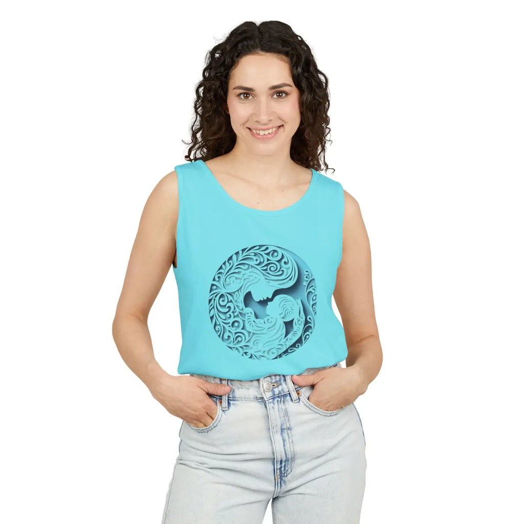 Summer Vibes Unisex Tank Top - Ocean Waves Cool Comfort - DipaliZ