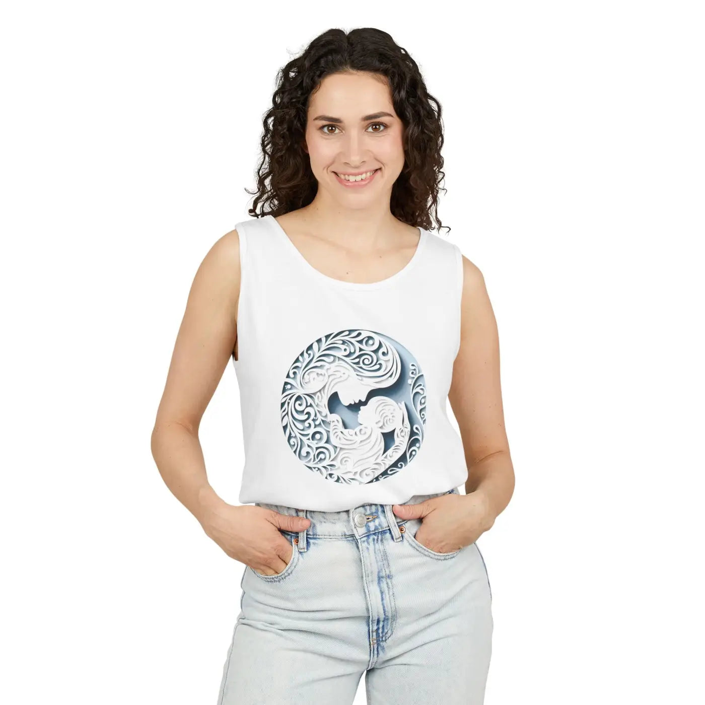 Summer Vibes Unisex Tank Top - Ocean Waves Cool Comfort - DipaliZ