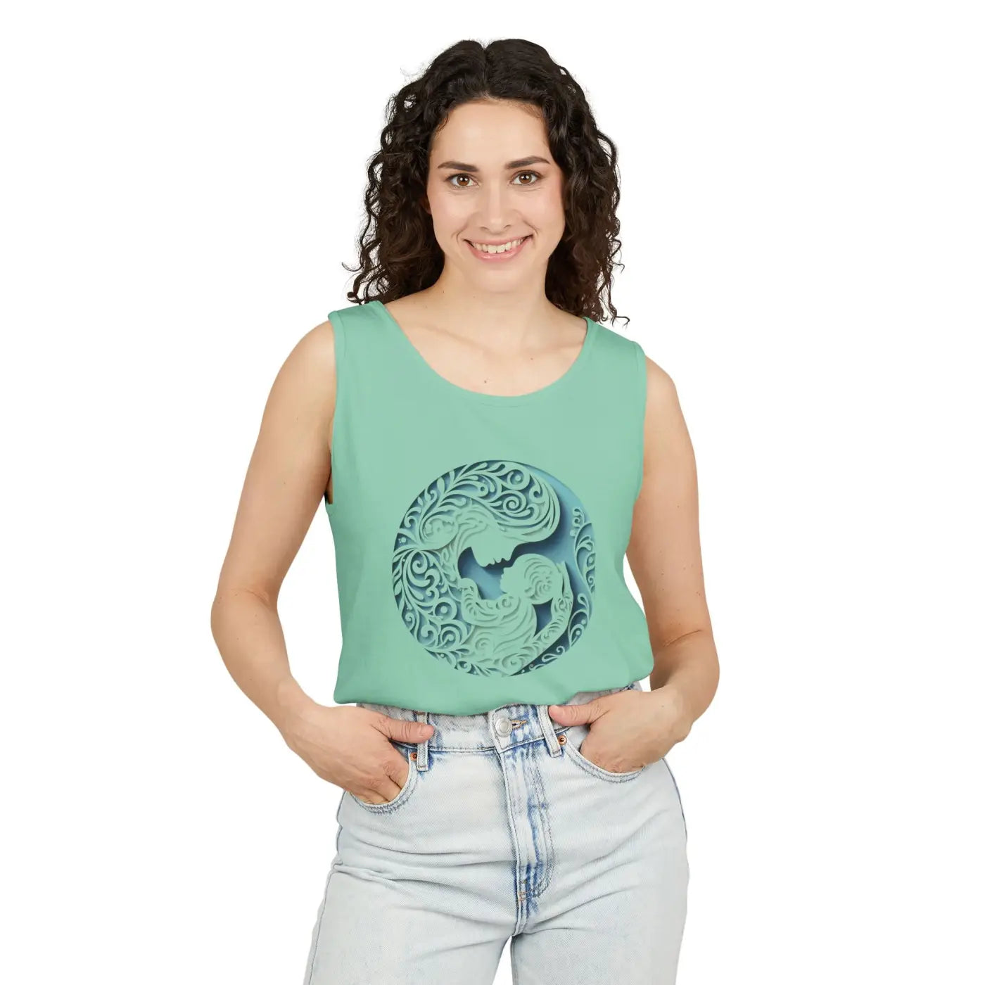Summer Vibes Unisex Tank Top - Ocean Waves Cool Comfort - DipaliZ