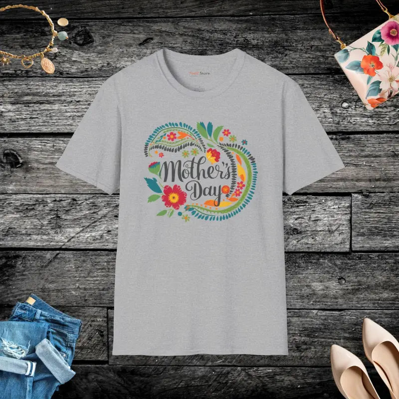 Mothers Day Floral T-Shirt - Chic Tee for Mom - DipaliZ