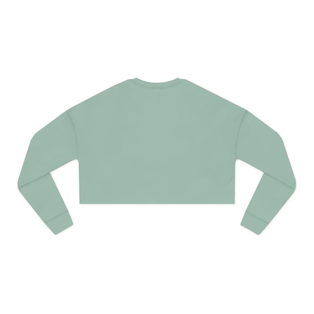 Women's Cropped Sweatshirt - Bold Swimming Design - DipaliZ