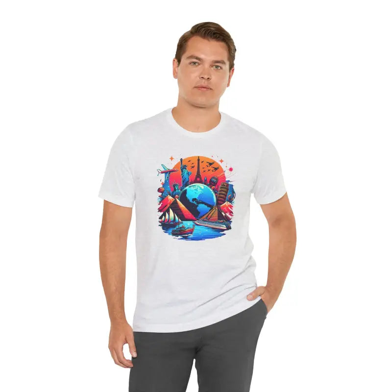 Travelers T Shirt - Unisex Jersey Short Sleeve Mountain - DipaliZ