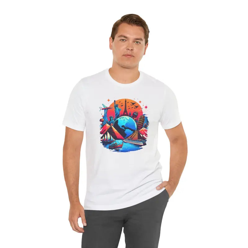 Travelers T Shirt - Unisex Jersey Short Sleeve Mountain - DipaliZ